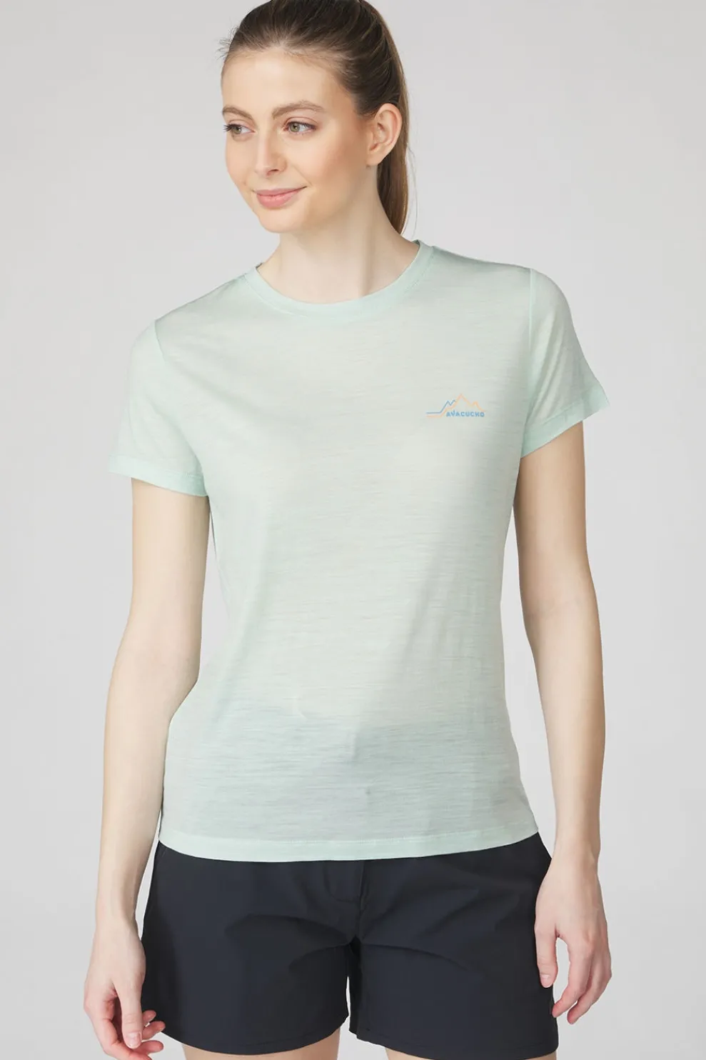 Fashion Ayacucho T-Shirt Ridge Trail Merino Print Ss W Surf Spray