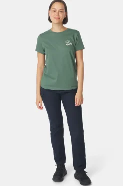 Fashion Ayacucho T-Shirt Sierra Organict-Shirt Ss W Sage Leaf