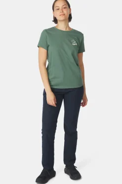 Fashion Ayacucho T-Shirt Sierra Organict-Shirt Ss W Sage Leaf