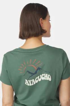 Fashion Ayacucho T-Shirt Sierra Organict-Shirt Ss W Sage Leaf