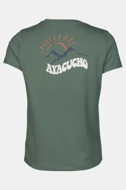 Fashion Ayacucho T-Shirt Sierra Organict-Shirt Ss W Sage Leaf