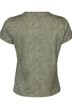 Online Ayacucho T-Shirt Vicki Tee Ss W Moss Leaf Doodles