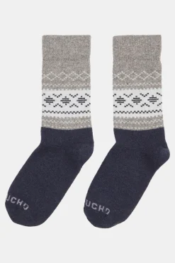 Wandelsokken Light Block Patterned Crew Wool-Ayacucho Clearance