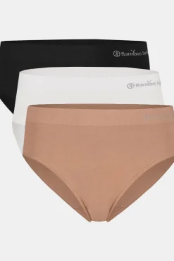Online Bamboo Basics Ondergoed Belle Briefs 3-Pack Black/Tan/White