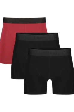 Outlet Bamboo Basics Ondergoed Rick Black-Black-Bordeaux Red