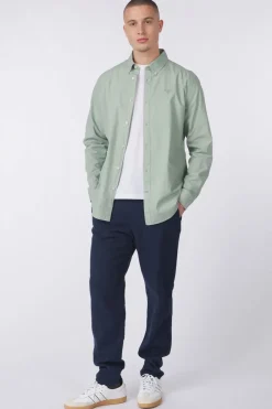 Sale Barbour Hemd Garment Dyed Poplin Pale Apple