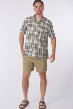 New Barbour Hemd Midfield Tartan Summerfit Bleached Pine Tartan