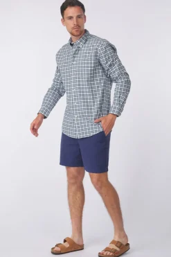 Fashion Barbour Short Washed Oxford Relaxed Oceana