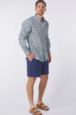Fashion Barbour Short Washed Oxford Relaxed Oceana