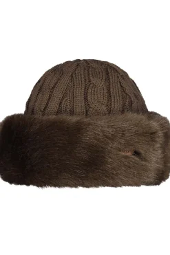 Hot Barts Muts Fur Cable Bandhat Dark Brown