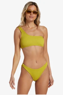 Best Billabong Bikini Top Summer High Lilly 1 Shoulder Tart Lime