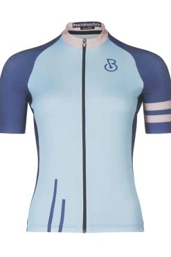 Online Bioracer T-Shirt Icon Classic Smooth Lichtblauw/Blauw