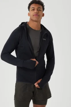 Fashion Bjorn Borg Cardigan Borg Running Mid Layer Hood Black Beauty