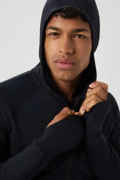 Fashion Bjorn Borg Cardigan Borg Running Mid Layer Hood Black Beauty