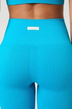 Discount Bjorn Borg Sportshort Studio Seamless Ribbed Tights Atomic Blue