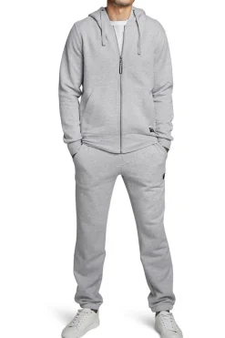 Clearance Bjorn Borg Trui Bbcentre Hoodie Jacket Light Grey Marle