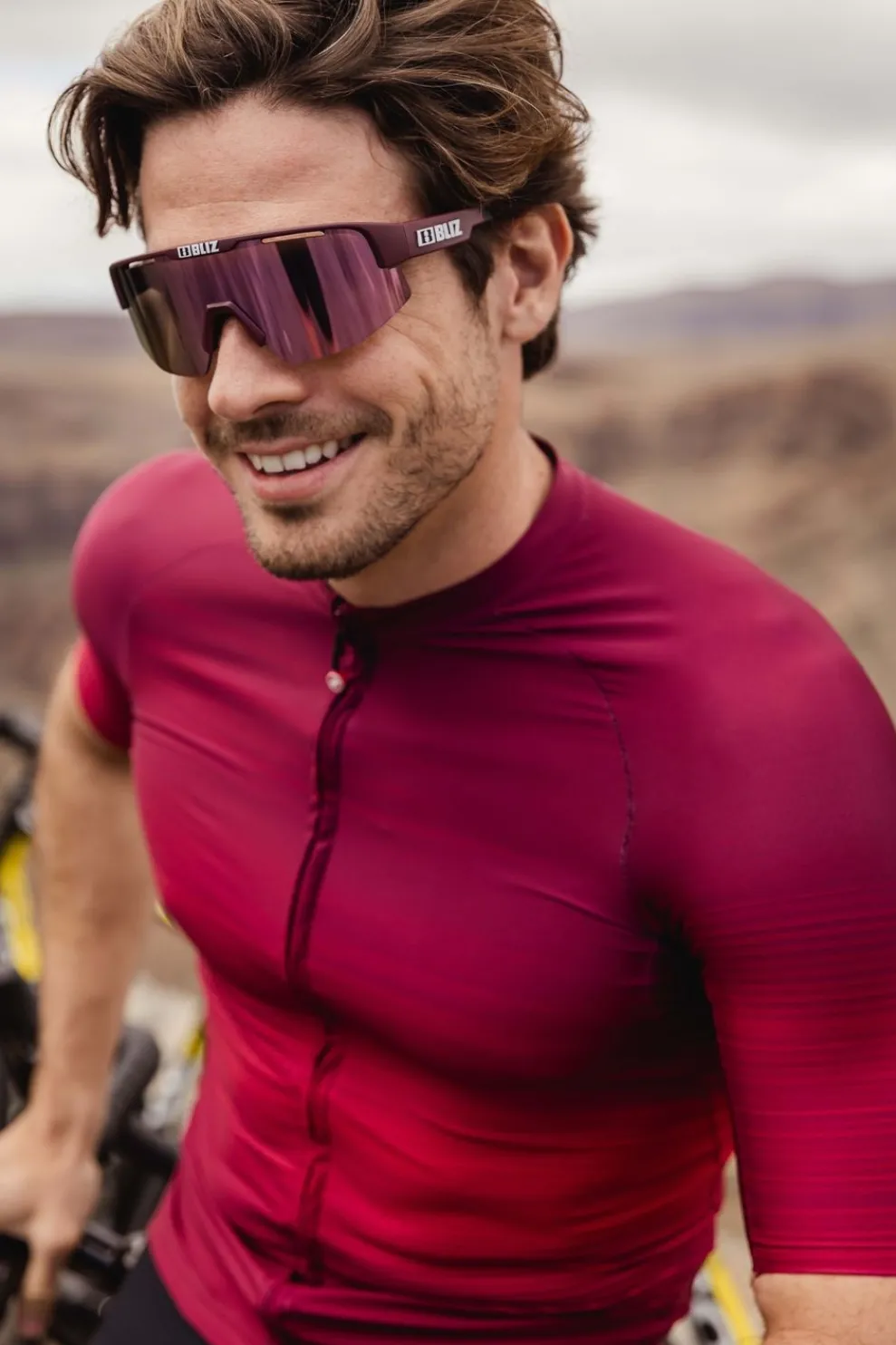 Fashion Bliz Fietsbril Matrix Small Bordeaux / Maroon