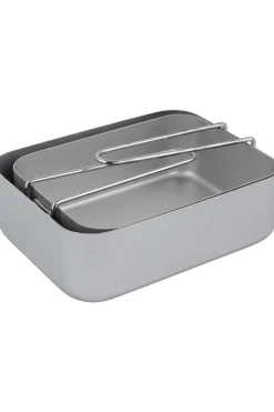 Outlet Blue Mountain Kookgerei Pannenset Gamelle 2-Dlg Alu ZILVER