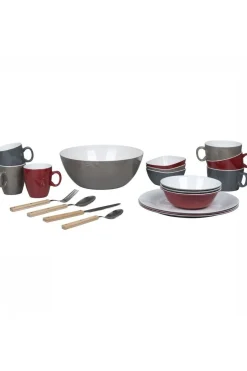 Outlet Bo-Camp Diep Bord 100% Melamine Ø21,5cm Taupe/White