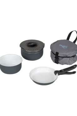 Online Bo-Camp Pan Trekking 5Delig Keramische Coating dark grey