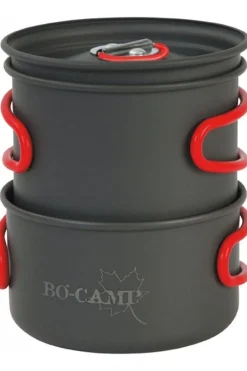 New Bo-Camp Pannenset - Explorer 2 - Hard anodized - 2-Delig dark grey