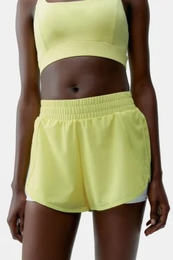 New Born Living Sportshort Padma 2,0 Yellow Green/White