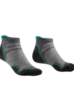 Discount Bridgedale Sokken Hike Merino Performance Ultralight T2 Low mid grey/mid green