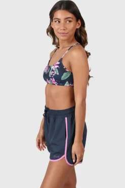 Clearance Brunotti Bikini Top Cruz-Tropicana Club Tropicana Aqua Indigo Blue