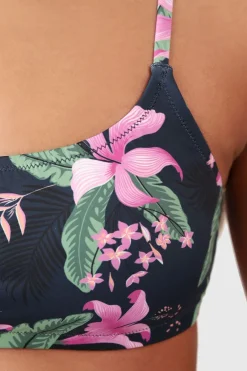 Clearance Brunotti Bikini Top Cruz-Tropicana Club Tropicana Aqua Indigo Blue