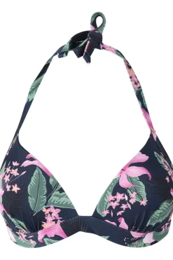 Clearance Brunotti Bikini Top Lisselot-Tropicana Club Tropicana Aqua Indigo Blue