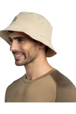 Outlet Buff Hoed Adventure Bucket Hat Solid Sand