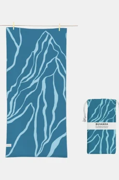 Sale Buvanha Handdoek Zwitserland - 160X80 Cm Petrol/Light Blue