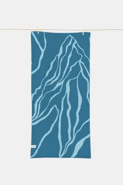 Sale Buvanha Handdoek Zwitserland - 160X80 Cm Petrol/Light Blue