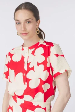 Sale B.Young Hemd Ibine Flame Flower Mix