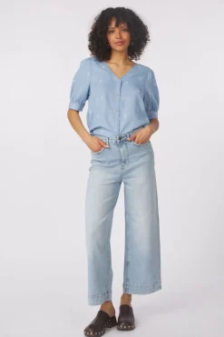 Sale B.Young Hemd Kosmo V Light Blue Washed