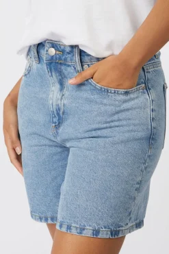 Discount B.Young Short Kallie Ligth Blue Denim