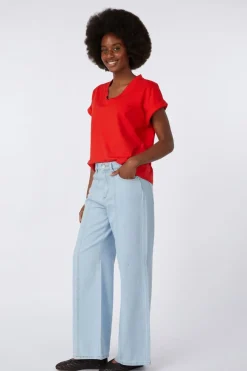 Online B.Young T-Shirt Pandinna Ligth Blue Denim