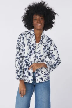 Online B.Young Vest Daima Kimono Med Blue Flower