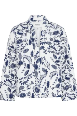 Online B.Young Vest Daima Kimono Med Blue Flower