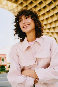 Online B.Young Vest Dalani Roseate Jaquard Mix