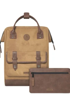 New Cabaïa Dagrugzak Adventurer Waxed Cotton Medium 23L Colombo