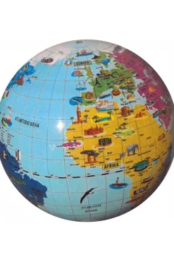Opblaasbare wereldbol 42 cm de wondere wereld-Caly Toys Outlet