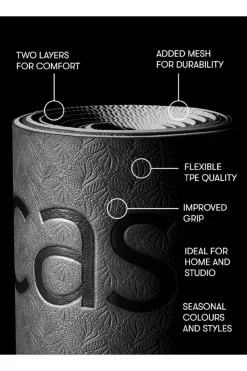 Hot Casall Yoga Mat Position 4Mm black