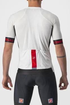 Online Castelli Entrata Vi Jersey Ivory/Light Black-Red