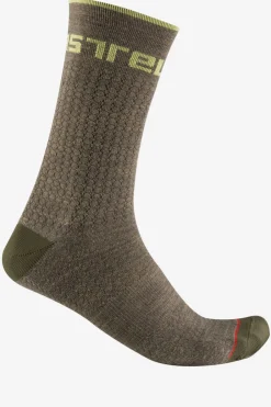 Sale Castelli Sokken Distanza 20 Sock dark khaki
