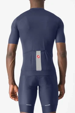 Clearance Castelli T-Shirt Elements Jersey Belgian Blue/Ivory