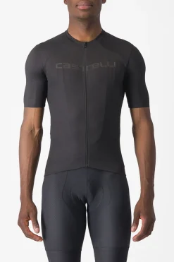 Online Castelli T-Shirt Elements Jersey Light Black