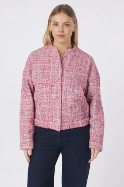 Hot CKS Dames Bomber jacket Creme Bld