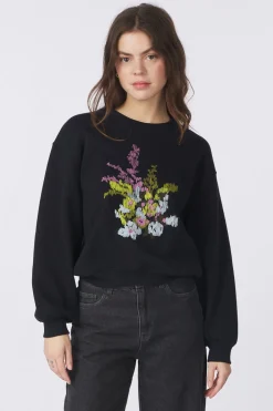 Outlet CKS Dames Trui Swen Light Grey Denim