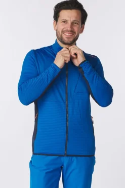Fleece Man Ski Full Zip Striped Stretch Fleece-CMP Hot